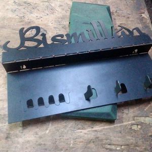 Bismillah Metal Black Coated Finished