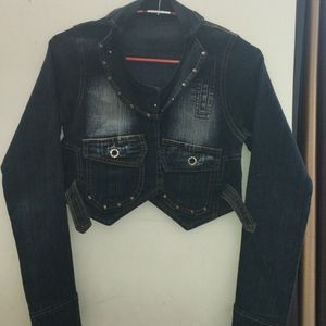 Denim Black Jacket