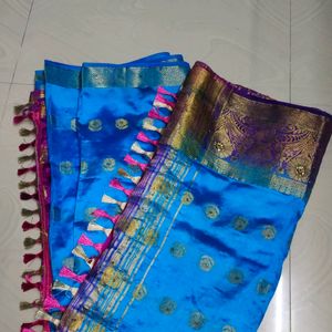 Blue Colour Saree 💙💖