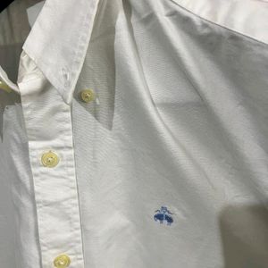 BROOKS BROTHERS WHITE COTTON SHIRT