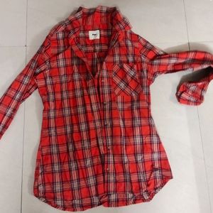 MAX beautiful Ladies Checks Button Up Shirt