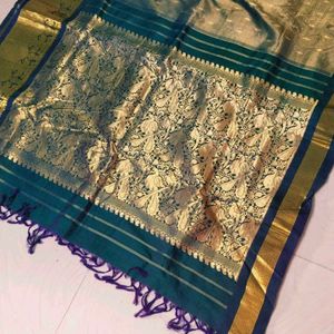 Full Shinning Pure Kanchipattu Saree