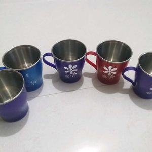 cups plastic &steel small size