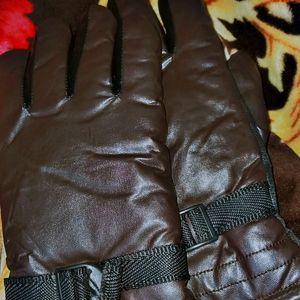 Leather Full Finger Gloves For Men