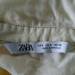 Zara Linen Blend Top