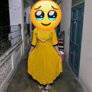 Yellow Full Anarkali