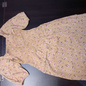 Floral Mini Dress For Women (Size-S)