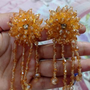 Price Drop 😱Yellow Crystal Earrings