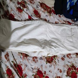 White Capri Trouser