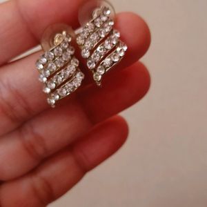Earrings Wight Diamond