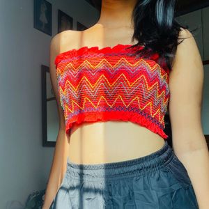 Tube Crop Top For Women Girls