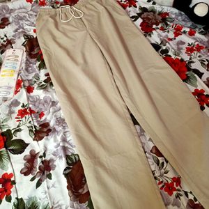 Beige Loose Pants