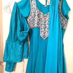 Ethnic Salwar/Kurti Set/Gown Suit Set - 3 Piece