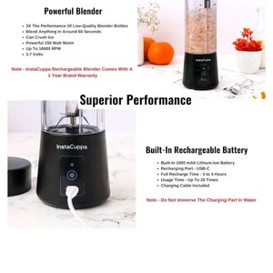 Instacuppa Portable Blender Instant Smoothie Maker