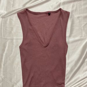 V Neck Crop Top