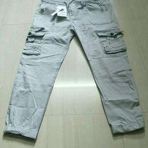 Grey Cargo Pant