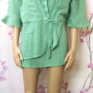 Top latest double court Sea green fancy/western/Un