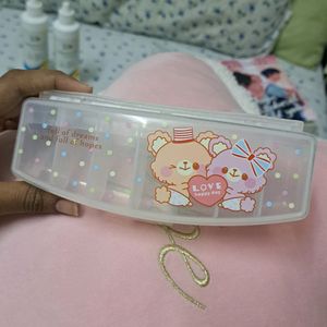 Cute Kawaii Bears 7 Days Weekly Pill Case Box