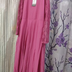 Brand New Pink Full Length Dress Is Available