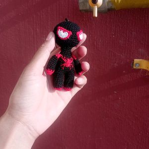 Crochet Handmade Spiderman Keychain