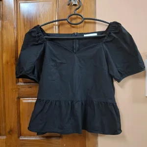 Peplum Black Tops