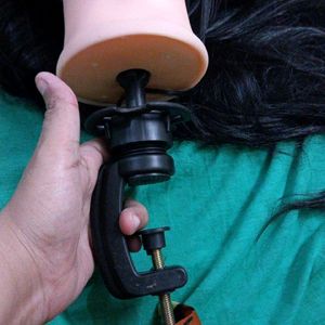 Woman Long Hair Dummy With Stand