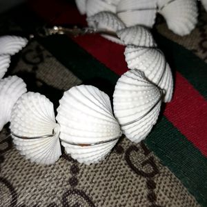 Handmade Earring Made Of White Seashell