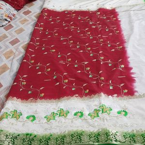 Mysore Silk Tie Dye Zari Pallu Saree