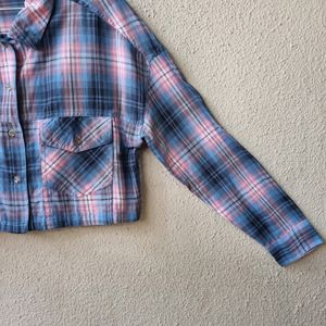 Checkered Crop Shirt