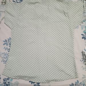 Striped Light Green Coloured Top For Casual Wear