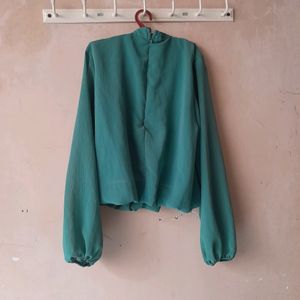 Women Sea Green Top