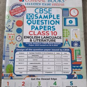 Oswaal English Sample Paper Class 10 Cbse Pattern