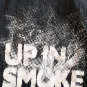 Bewakoof Up In Smoke Black Tshirt