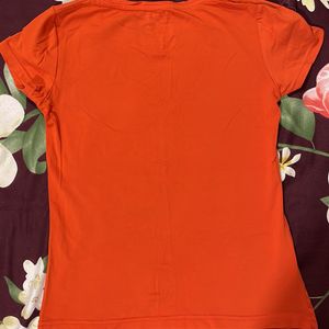 OAK VALLEY:- Orange T-shirt (1-2 Time Used)