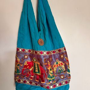 Blue Ethnic Bag