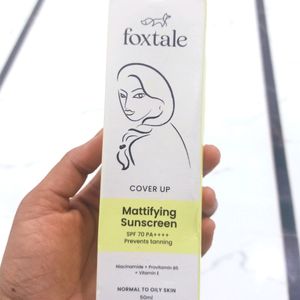 Foxtale❤️Mattifying Sunscreen With SPF 70❤️