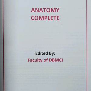 ANATOMY COMPLETE Book (Notebook + MCQ)