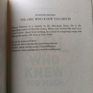 The Girl Who Knew Too Much