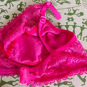 Pink Lingerie | Bra And Panty Set