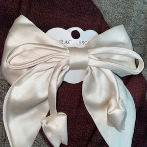 Cute Beige Hair Bow