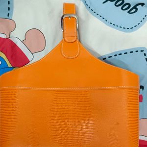 Vibrant Orange Picnic Handbag – Perfect for Stylis