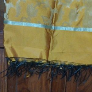 Chanderi Silk Mustard Colour Dupatta