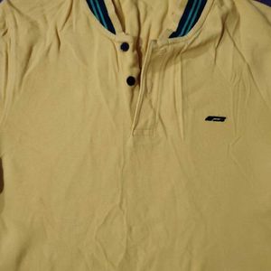 Yellow Colour T-shirt Jack And Jones