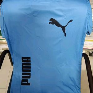 Men Puma Tshirt Blue XL