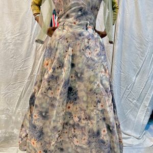 Designer Printed Gown