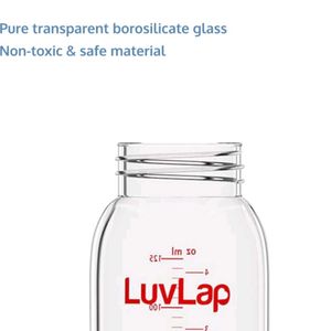 LuvLap Essential Glass Feeding Bottle