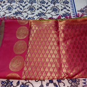 Silk Saree With Xl Blouse