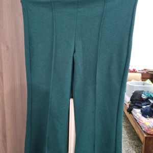 Set Of 2 Trouser Black And Bottle Green