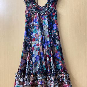 Chiffon Full Flared Beautiful Dress