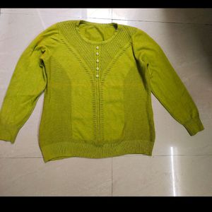 Lime Green Colour Sweater